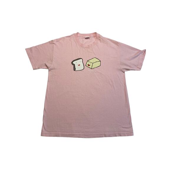 Humidity New Orleans Skateboard Shop Bread & Butter T-shirt Light Pink Mens L - Picture 1 of 14